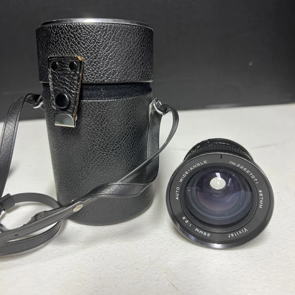 Vivitar 28mm 1:2.5 Auto Wide Angle 67mm Lens Untested